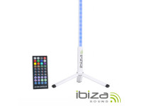Ibiza  Tubo LED RGB 1.8M Bluetooth c/ Suporte Branco